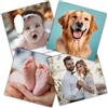 Ballonssimo Set di 4 magneti frigo quadrati personalizzabili con foto 5 cm, magnete regalo con foto personalizzata. Prodotto in Francia.