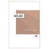 LUCA® Cornice portafoto [Dimensione] [Colore] Cornice in MDF ecologico con plexiglas infrangibile, gancio di sospensione e supporto, bianco, 40 x 60 cm
