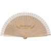 Wanapix | Ventaglio di Legno Personalizzato | Testo Inciso | Ventaglio Pieghevole | Ventilatore a Mano | Regalo Originale | 42x23 cm