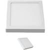 ASIA LED Plafoniera LED 20W Quadrata 21x21 cm - 4000K, 2000 LM, Eco Energia