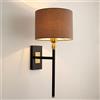 OOWOKS Applique da Parete moderna e minimalista con paralume in tessuto Lampada da Parete soggiorno lampada da comodino camera da letto lampada design classico hotel corridoio illuminazione decorativa E27