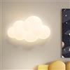 GUANSHAN Lampada da parete a LED per cameretta dei bambini a forma di nuvola 3D, lampada da comodino, luce notturna, illuminazione decorativa per camera da letto e soggiorno, 14 W, 3 luci