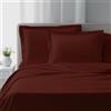 domus&trend - Completo Letto Matrimoniale con Lenzuola Matrimoniali Cotone Percalle 100% 225x295 + 1 Lenzuolo con Angoli Matrimoniale Coprimaterasso Sotto 200x180x30 + 2 Federe 50x80 (Rosso)