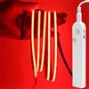 XUNATA Strisce LED COB Sensore Movimento - PIR 5V Batteria o USB, Autoadesivo per Armadi Scale (Rosso, 0.5m)