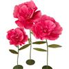 Generic Decorazioni Floreali Giganti,Fiori Decorativi Serigrafati con Base per Feste di Compleanno Giardini Uffici Case Matrimoni Lauree Feste Vetrine di Negozi(Rose red)