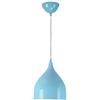 Mengjay Lampade A Sospensione A Tirante E27 Moderni Metallo Macaron Paralume Lampadario Regolabile in Altezza Per Cucina Da Ristorante Bancone Bar Deco Luce Pendente, (blu)