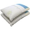 L'ANTICO ARCOLAIO - Coppia Cuscini Memory Foam Struttura Interna Bugnato Antiacaro Anallergico (40x70cm) Cuscini Letto Matrimoniale, Guanciale Letto Made in Italy (2, Federa con Aloe, Altezza 15)