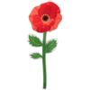 VESTA Bomboniera mini fiore Special Moments - Papavero - 7,8xH20 cm - Cristallo acrilico - Confezionato in borsetta di carta - Idea regalo - Made in Italy