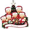 Kaululu Addobbi Natalizi per Albero Personalizzato con Nome Natale 2025 Decorazioni Casa, Albero di Natale Ciondolo in Resina Regali Natale (A, 6 Nomi)