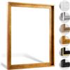 HaakDesign Cornice per giunti ombreggiati Levi in foglia d'oro, 50 x 60 cm, per tele e tele, edizione lucida