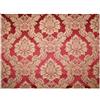 Russo Tessuti Tessuto Tappezzeria Broccato Raso Damascato MEDAGLIONI Giglio Classico 270x280cm-Rosso