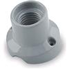 AMARCORDS - Plafoniera in porcellana inclinata attacco e27 base applique portalampade vintage colore GRIGIO