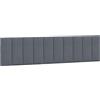 vidaXL Cuscino Testiera Hanko Grigio Scuro 200 cm in Velluto
