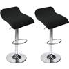 uyeoco Stampato Coprisedile per Sedia da Cucina da Bar Senza Schienale 4/2/1 Pezzi, Copri Fodera Sgabello da Bar Quadrato Elasticizzato(#21,2PCS)