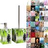 Sanilo Set di accessori per il bagno, dispenser di sapone e scopino WC, materiale di alta qualita, che attira l'attenzione in ogni bagno (Armonia)