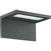Vivida International ELLE- Applique LED, da Parete Esterno, Rettangolare, 90°, 10W, 4000K, 750Lm, IP54, Lampada da Muro, Colore Antracite, Alluminio, 170 x 86 x 134 mm