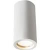 VR VETRINEINRETE Vetrineinrete® Applique da soffitto in gesso verniciabile a forma di cilindro o cubo con a attacco per faretto Gu10 14x7 cm (Cilindro)