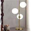VR VETRINEINRETE Vetrineinrete® Lampada da tavolo minimalista bronzo con 3 sfere piantana da terra con stelo per soggiorno open space