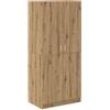 vidaXL Armadio Rovere Artigianale 90x52x200 cm in Truciolato, Guardaroba, Mobile Appendiabiti, Armadio Porta Abiti, Mobile Contenitore