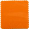 PuntoCasaStore 100 PZ Velo VELI di Fata Tulle Organza VELETTI BOMBONIERE 24x24 CM Quadro Smerlato Fai da Te Confetti Arancio (Les)