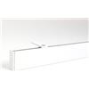 Deco-Raum Asta per tende su misura con binario interno angolare, per montaggio a soffitto, porta tende, tenda a pannello, binario interno per tende bianche da 140 cm