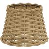VidaXL Paralume Marrone Ø20x15 cm in Vimini, paralume da soffitto, da comodino, da tavolo