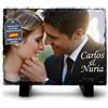 LolaPix Pietra Ardesia Personalizzata con Foto, Immagine o Testo. Forma Rettangolare 20x30cm. Diverse Dimensioni e Forme Disponibili.