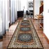 OKATOR Tappeto passatoia vintage per ingresso, balcone, corridoio, 1m 1,5m 2m 2,5m 3m 3,5m 4m 4,5m 5m 5,5m 6m Tappeti lunghi e stretti, decoro a pelo corto Tappetini rettangolari - Lunghezza personalizzata (