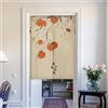 Guest Ruyunlai Giapponese Noren Tenda per Porta in Lino in stile giapponese della Porta Tappezzeria, Divisorio Stile Curtain Tapestry Cucina Ristorante Negozio Camera Doorway Corridoio Decorazione cachi 100 x 140 cm