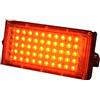 QQY Faretto LED da Esterno, Luci di sicurezza all'aperto super luminose 5000LM, Luce di parete impermeabile di illuminazione di inondazione IP66 per Garage Patio Backyard (100W, Rosso)