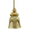 DÉCOPRO DecoPro Elegante Bianco, Oro, Verde Chiave Tassel|10 cm Nappa, 89 mm Loop|Style # KTAX4 Color: Linen - LX02