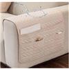 Miecoae Copri Braccioli Universale Copribraccioli Velluto Divano Antiscivolo Copridivano Poltrona con per Poltrone Fodere Morbide Mobili Protezione Braccio Copripoltrona Salvadivano(Beige)
