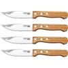 Pedrini Steak House Coltello Bistecca, Acciaio Inossidabile, Argento, 4 unità