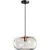 HAIDU Paralume per Lampada a Sospensione in Vetro con Base E27, lampadario in Stile Industriale Moderno, Lampada a Sospensione a soffitto a Incasso, lampadari per Decorazione Cucina Camera da Letto s