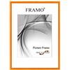 FRAMO Cornice foto 22 x 32 cm in legno massello | Arancia lucido | Colore/dimensione selezionabile | cornici per manifesti | Puzzle | Poster | N°121