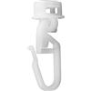 Deco-Raum 100 feltrini a scatto per tenda, 5,8 - 6,2 mm, ganci pieghevoli, adatti per binari per tende HC32