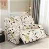 JORTUIO Copripoltrona Relax Reclinabile Elasticizzata, 1 2 3 posti Copridivano Poltrona Relax Antiscivolo Copertura Fodera per Poltrona Reclinabile con Tasca Sofa Protettore ( Color : #13 , Size : 2 seat (6pc