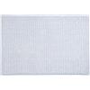 MSV - Tappetino da bagno in microfibra di ciniglia - Pelo lungo, antiscivolo - Comodo anello per appenderlo - Comfort e igiene ottimizzati - Bianco - Singolo - 50x80 cm