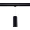 LEDKIA LIGHTING - Lampada a Sospensione Quarzo per Binario Trifase | Compatibile con Lampadina GU10 220-240V | Design Moderno in Alluminio | Uso Interno, Nero