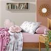 Confezioni Giuliana Completo Lenzuola Shabby Rose e Mongolfiere Rosa 100% Cotone 1p - 1p E 1/2-2p, 1 Piazza