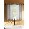 HOME ZEN HOUSEHOLD LINEN COPPIA TENDE BOUCLÈ EFFETTO LINO TINTA UNITA SEMITRASPARENTE CON PASSANTE (GRIGIO PERLA, 240A x 60L cm (2 Pannelli)