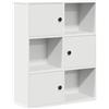 vidaXL Libreria Bianca 60x24x76,5 cm in Legno Multistrato, Armadio di stoccaggio, libreria Rack, scaffale di stoccaggio, libreria scaffale