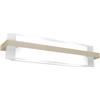 Top Light Applique Moderna Cross Metallo Sabbia Vetro 2 Luci E27 60Cm