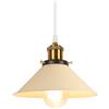 iDEGU Retrò Lampada a Sospensione 22cm Lampada da Soffitto Vintage in Metallo E27 Lampadario a Sospensione Moderno Stile Scandinavo Plafoniera per Cucina Soggiorno Caffè Cameretta (Giallo Chiaro)