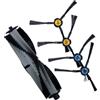 StarRing 5 pezzi di ricambio spazzola a rullo principale spazzola laterale per Silvercrest SSR1 SSRA1, per A9S A9 A7 L100 robot aspirapolvere accessori, 4 spazzole laterali, 1 spazzola principale