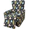 WWQQKJ 4-Pezzi Copripoltrona Relax Reclinabile Universale, Moderna Fodere Copripoltrona Reclinabile 1 Posto Elasticizzato Lavabile Rimovibile,Copertura per Poltrona Reclinabile(Color 06)