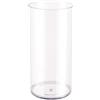 Generic Vaso alto per fiori in acrilico trasparente, a cilindro, infrangibile, per matrimoni, casa, ufficio (10 x 25 cm)