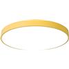 Generic Plafoniera LED Rotonda, Lampada da soffitto Moderna nordica per cameretta dei Bambini, Giallo + Bianco Caldo - 40 cm 24 W