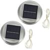 DOITOOL 2 coperchi di ricambio per luci da giardino efficienti luci per decorazioni da giardino a risparmio energetico spegnimento automatico per festival patii