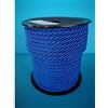 PIZZITALIANI LACES & RIBBONS SINCE 1953 PIZZITALIANI - Cordone Intrecciato 6mm x 25m, Blu Zaffiro - Corda Decorativa Flessibile, Passamaneria, Cordoncino per cucito, Artigianato, Bricolage, DIY e Fai da Te, Made in Italy